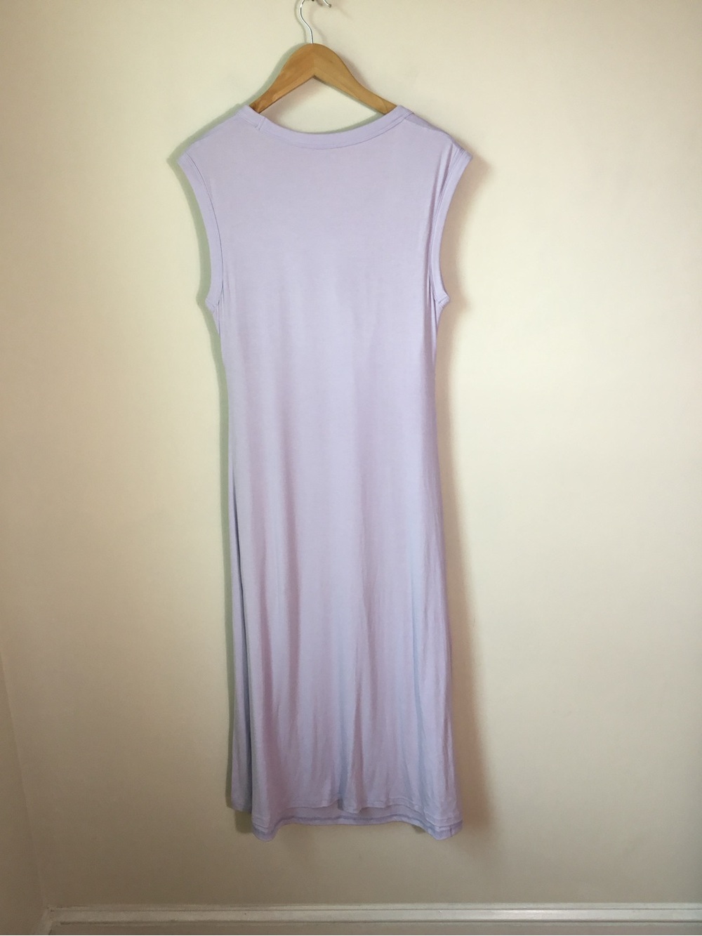 OGL Move Scoop Neck Ruched New Airy Bra MIDI Dress in Powder Lilac - Picture 3 of 7